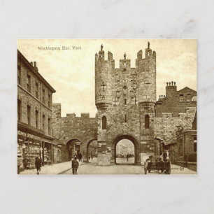 Micklegate Bar, York Postcard