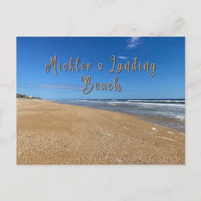 Mickler's Landing Beach Postcard (Front)