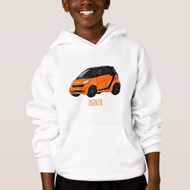 Micro car cartoon illustration (Front)