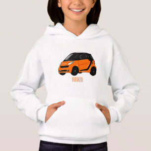 Micro car cartoon illustration