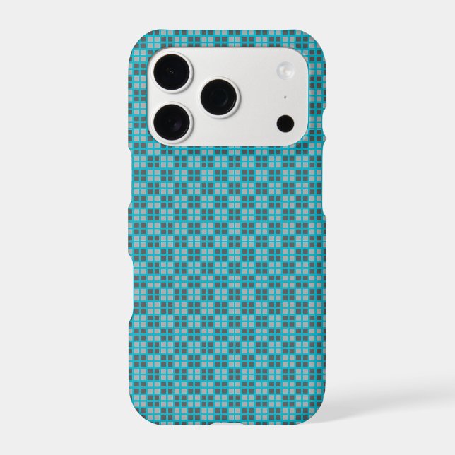 Micro Checkered Blue iPhone Protector (Back)