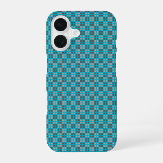 Micro Chequered Blue iPhone Protector iPhone 16 Case