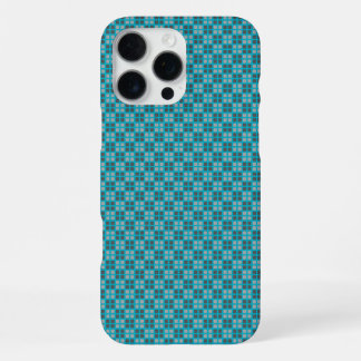 Micro Chequered Blue iPhone Protector iPhone 16 Pro Max Case