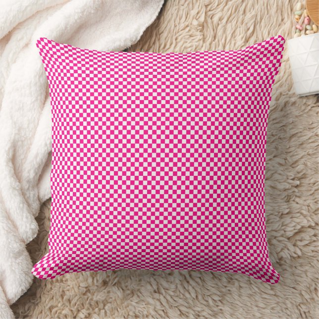 Micro Chequered Grid Pattern Cushion (Blanket)