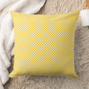 Micro Chequered Grid Pattern Cushion