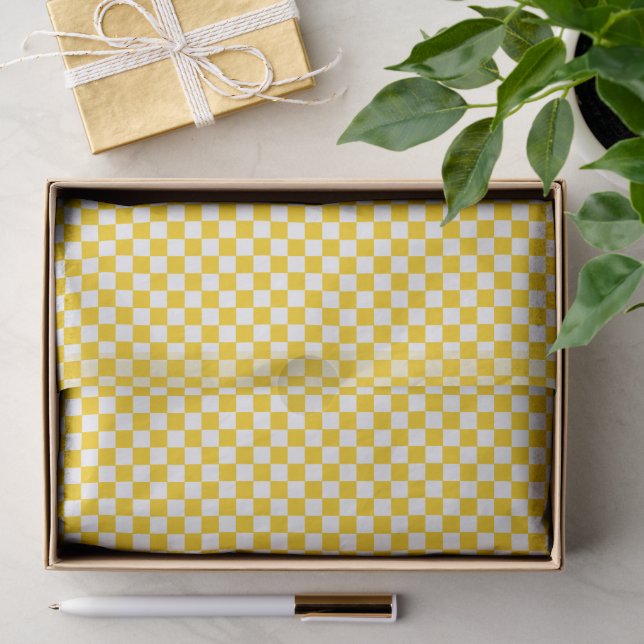 Micro Chequered Grid Pattern Tissue Paper (Gift)