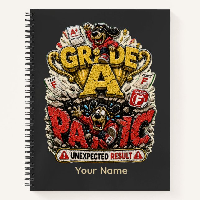 Micro Managed Personalised Funny Office T-Shirt Notebook (Front)