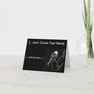 micro microphone music singer song note card