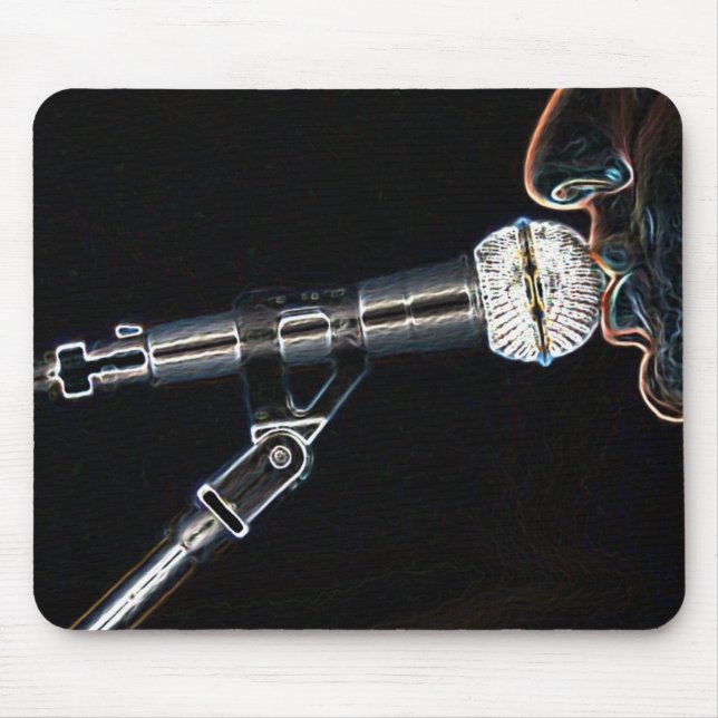 micro microphone talk talking song singer mousepad (Front)