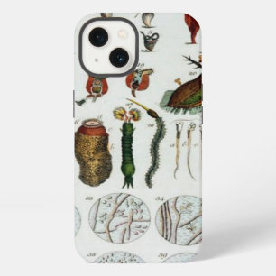 Micro organisms animales vintage biology chart tab iPhone 13 case