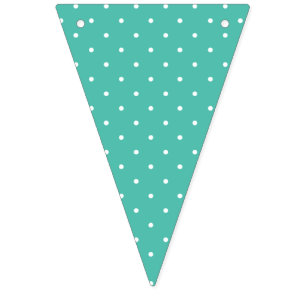 Micro Polka Dot White - Bluegrass Green Bunting