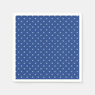 Micro Polka Dot White - True Blue Napkin