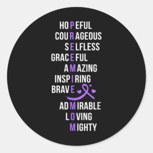 Micro Preemie Baby Mum Appreciation Nicu Mum Of Ni Classic Round Sticker