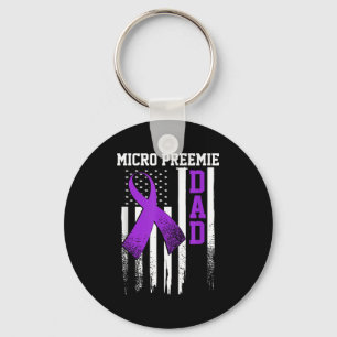 Micro Preemie Nicu New Dad Healthy Premature Birth Key Ring