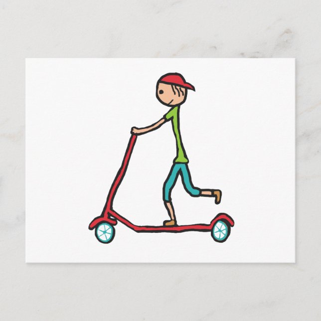 Micro Scooter Postcard (Front)