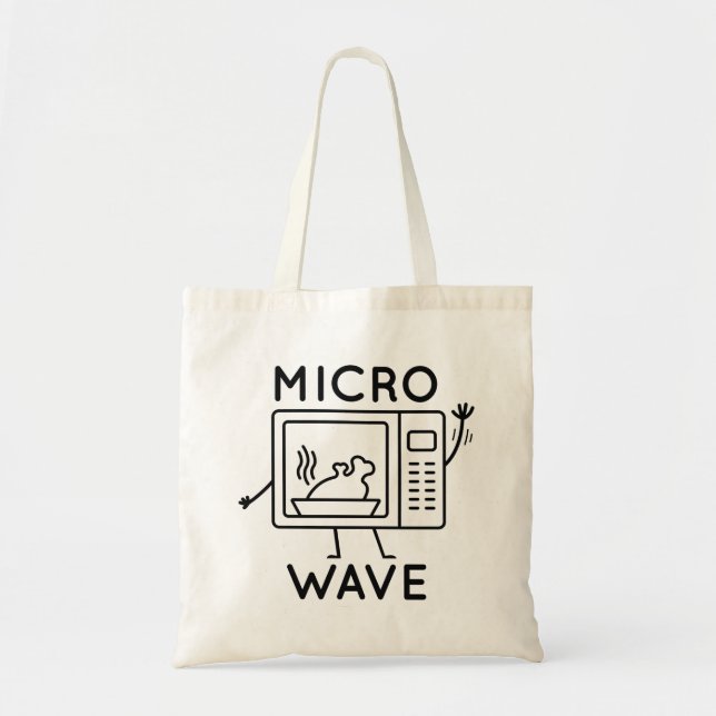 Micro Wave Tote Bag (Front)