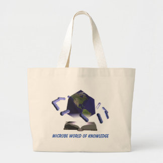 Microbe World of Knowledge, Microbe World of Kn... Large Tote Bag