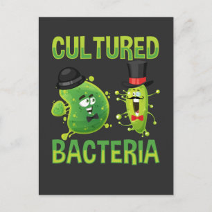 Microbiological Culture Bacteria Science Pun Postcard