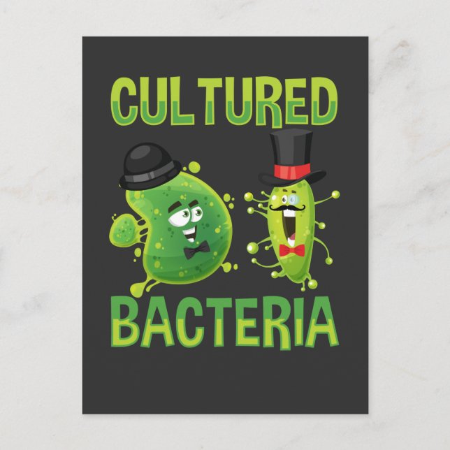 Microbiological Culture Bacteria Science Pun Postcard (Front)