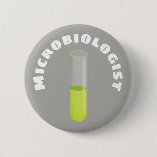 Microbiologist 6 Cm Round Badge