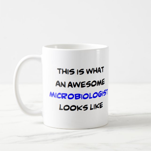 microbiologist, awesome coffee mug (Left)
