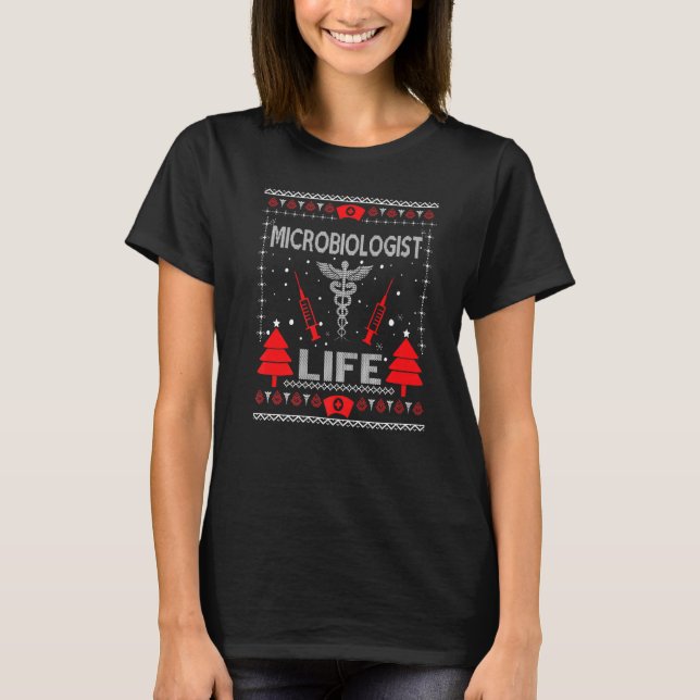 Microbiologist Life Ugly Christmas Sweaters Matchi (Front)