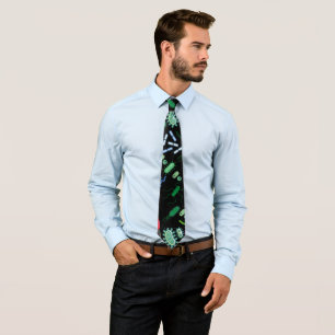 Microbiologist pattern tie