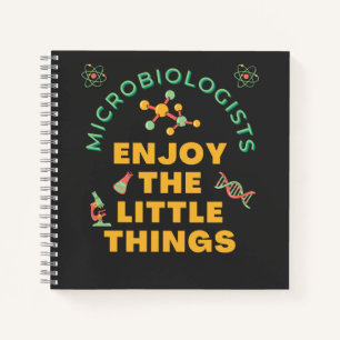 Microbiologists Enjoy The Little Things Bacterial Notebook