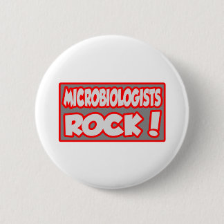 Microbiologists Rock! 6 Cm Round Badge