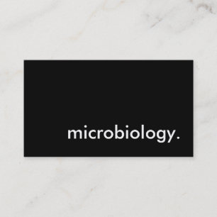 microbiology. business card