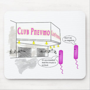 Microbiology Cartoon Mouse Mat