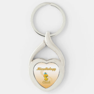 Microbiology Chick Key Ring