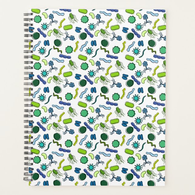 Microbiology - Colour on White Planner (Front)