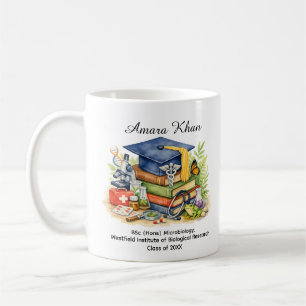 🎓Microbiology Graduate  Custom Name & Degree Coffee Mug
