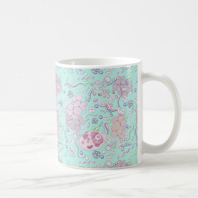 Microbiology in Blue Coffee Mug (Right)