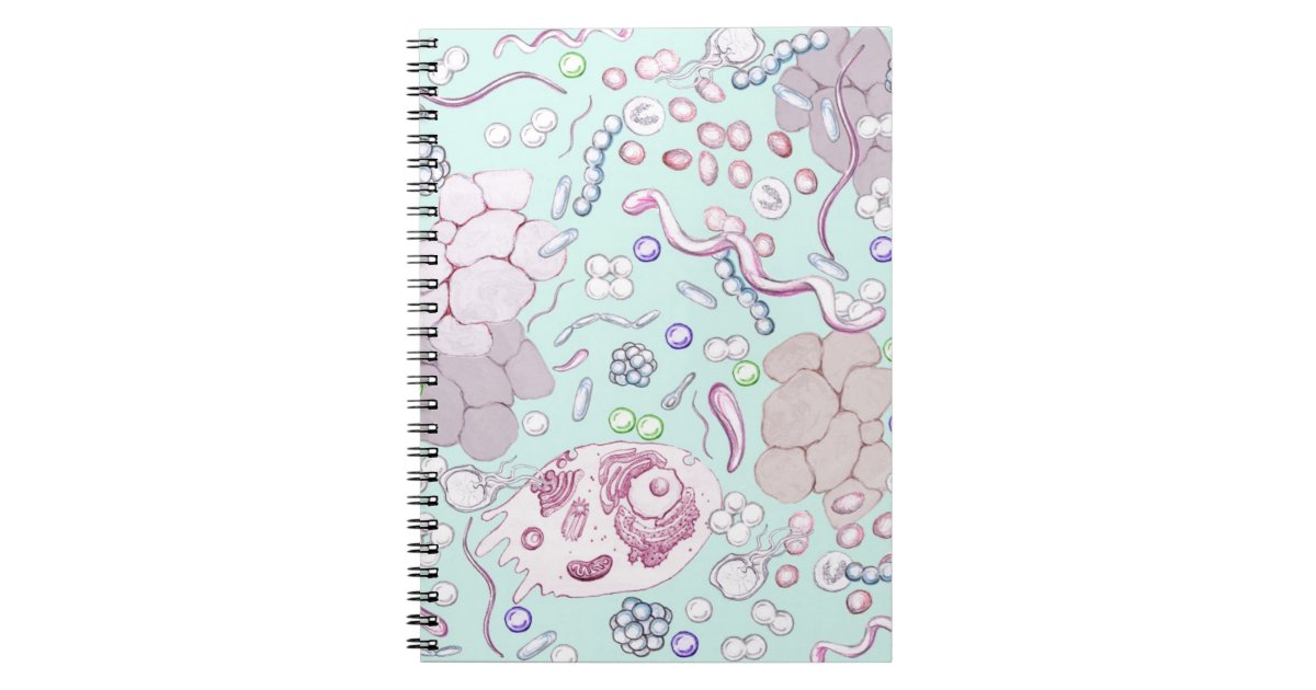 Microbiology in Blue Notebook | Zazzle