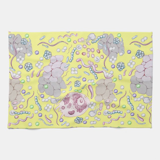 Microbiology In Yellow Tea Towel (Horizontal)