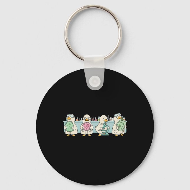 Microbiology Lab Tech Science Biology Teacher Sill Key Ring (Front)