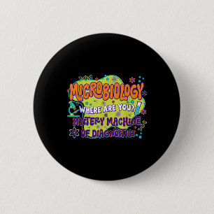 Microbiology Lab Week 2025 Mystery Machine Of Diag 6 Cm Round Badge