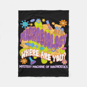 Microbiology Mystery Machine Of Diagnostics Lab We Fleece Blanket