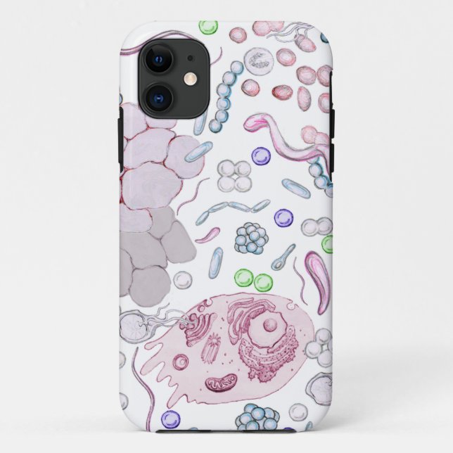 Microbiology Pattern Case-Mate iPhone Case (Back)