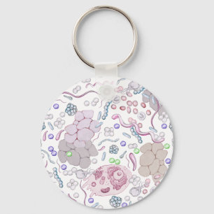 Microbiology Pattern Key Ring