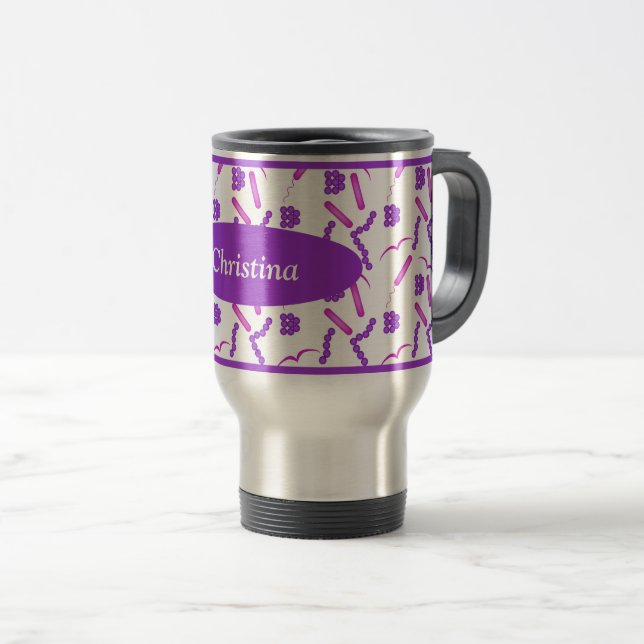 Microbiology Personalised Travel Mug (Front Right)
