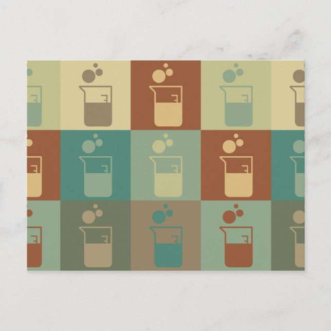 Microbiology Pop Art Postcard (Front)