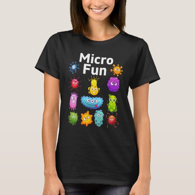 Microbiology Science Microbiologist Fun Learning S T-Shirt (Front)