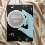 Microbiology Thank you<br><div class="desc">This microbiology thank you card feature a hand holding an agar plate with a text, Thank you inside the plate.</div>