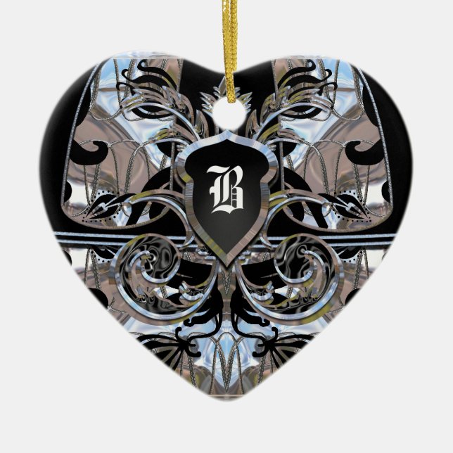 Microbiom Victorian Ceramic Tree Decoration (Front)