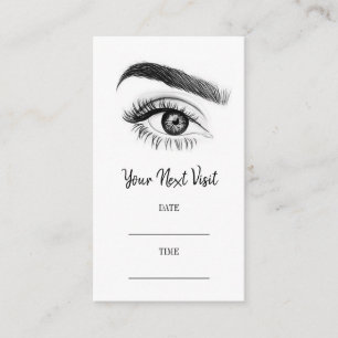 Microblading Brows Salon Appointment Card