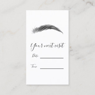 Microblading Brows Salon Appointment card