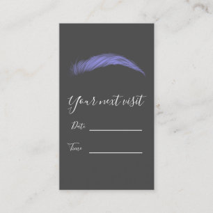 Microblading Brows Salon Appointment card